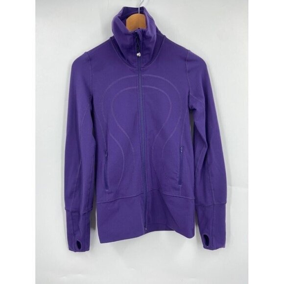 Lululemon Women's In Stride Full Zip Thumbhole Long Sleeve Jacket Size 4 - Picture 1 of 12
